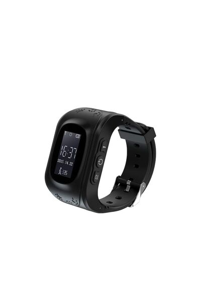 Doty Ceas Smart Tracker pentru copii, Q50 cu functie telefon, localizare GPS, pedometru, negru