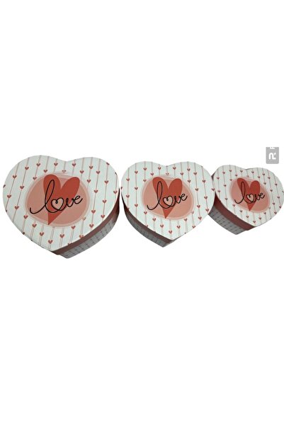 OEM Set 3 Heart-Shaped Storage Boxes