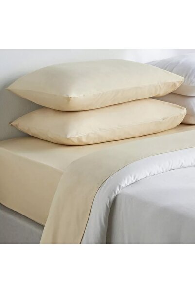 Home Centre Eternity Cotton Percale 325 Thread Count Full Fitted Sheet - 120x200 cm