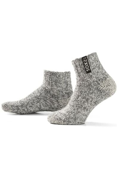 OEM Men's sheep wool ankle socks, gray, size 42-46