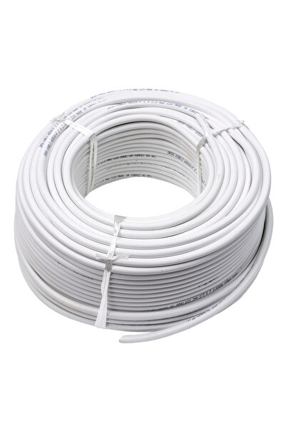 MXM Cablu de alimentare electrică, 100 m 3 x 2,5 alb