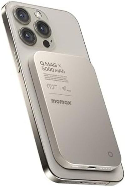Shopi MOMAX Magnetic Power Bank, 5000mAh Wireless Portable Charger