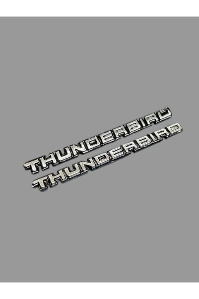 OTO SÜSLEN İSTANBUL Thunderbird Yazı Döküm Araç Aksesuarı 9cm