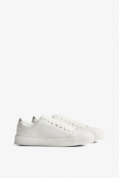 Bershka Minimalist lace-up trainers