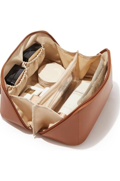 MNS Travel cosmetic organizer PU leather 24x11.5cm waterproof