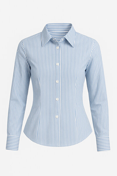 HAKKE Regular Fit Pinstripe Shirt