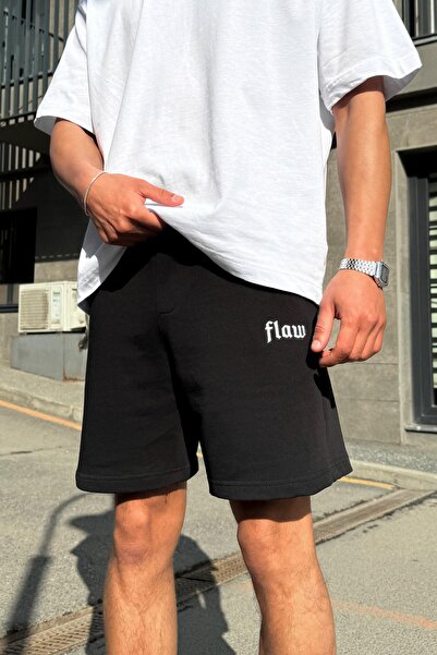 Flaw Wear Flaw Nakışlı Bel Lastikli Şort