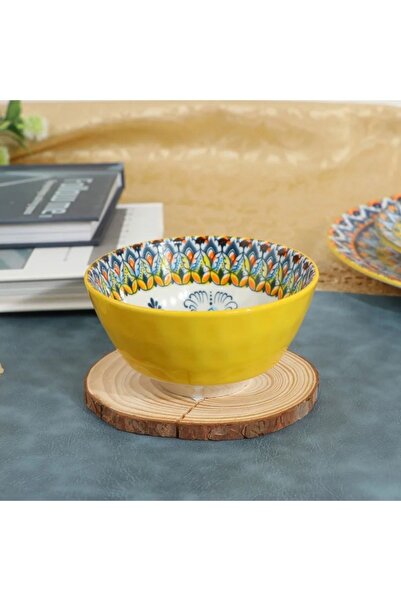 rexa Yellow Decorative Plate - 4.75 inches