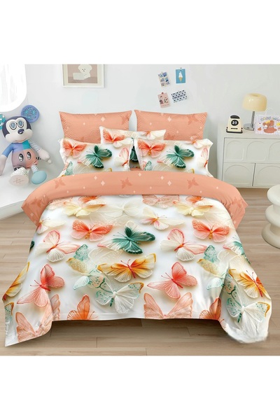 CHIRASO CHIRASO Bedding, Finet 5D Identical to the picture, ELASTIC Sheet 180x200+25cm, Duvet Cover, 2 Pillowcases