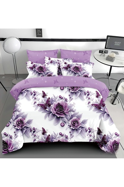 CHIRASO CHIRASO Bedding, Finet 5D Identical to the picture, ELASTIC Sheet 180x200+25cm, Duvet Cover, 2 Pillowcases