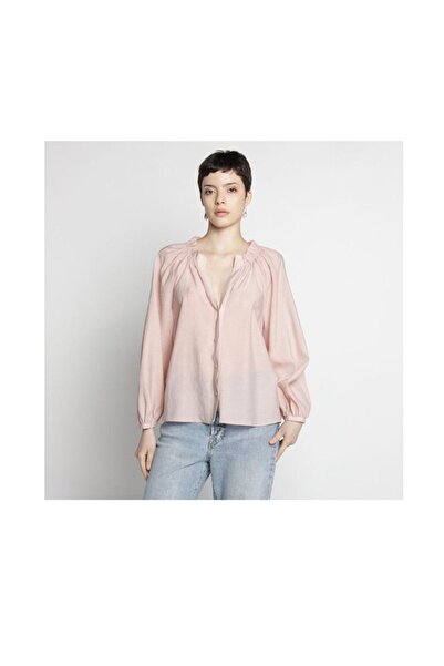 Butik Allbucks Za Ra Pink Wide Shirt Blouse Abzra9993