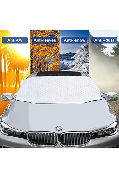 OEM Thick summer/winter windshield protection cover, magnetic fastening, anti-UV/frost 157x126 cm