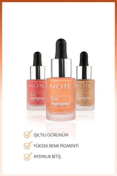 NOTE Drop Highlighter Işıltılı Likit Aydınlatıcı - 03 Candlelight