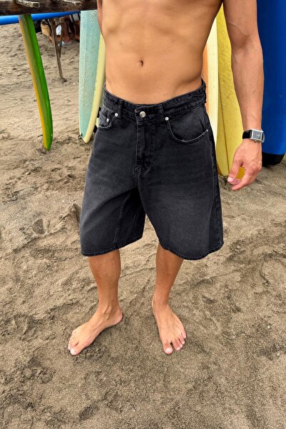 Flaw Wear Basic Kot Şort Siyah