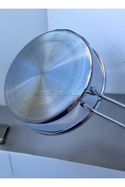 RENK YAPI RÜYASI 14cm Steel Sauce Pot Quality Sauce Pot Without Lid Milk Pot Height 5cm