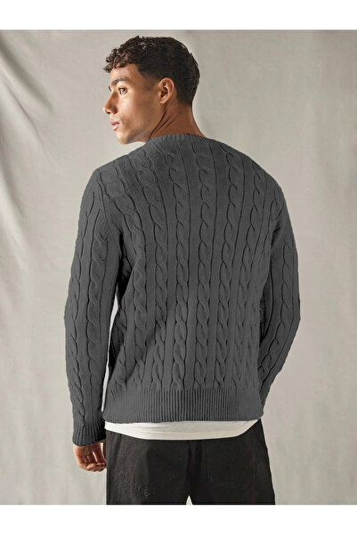 citystyle Pulover unisex cu gât rotund, antracit, pentru bărbați, iubit, cuplu