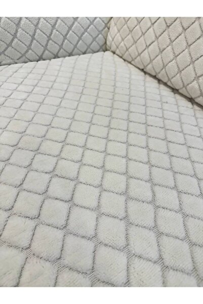 riselerhome Cream Elastic Sofa Cover 3-Piece Washable Flexible Sofa Cover |   Stain-Resistant Sofa Bed Cover