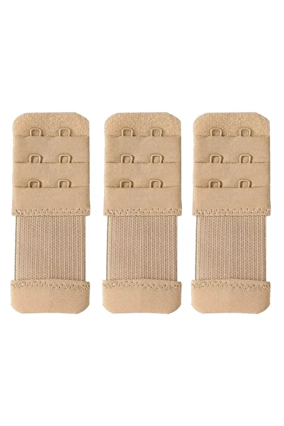 NBB 3 Pcs Women's Elastic 2-Piece Bra Extension Clip Agraf/Additional Apparatus/Skin