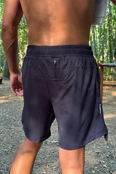 Flaw Wear Fermuar Cepli Lacivert Sportif Şort