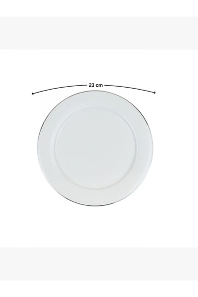 rexa Round Serving Platter - Silver Lined - 23 x 23 cm