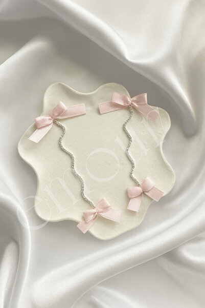 emour Fiyonk Toka Seti,İki Ucu Klipsli Taşlı Toka Seti,Abiye Fiyonk Toka,Zirk...