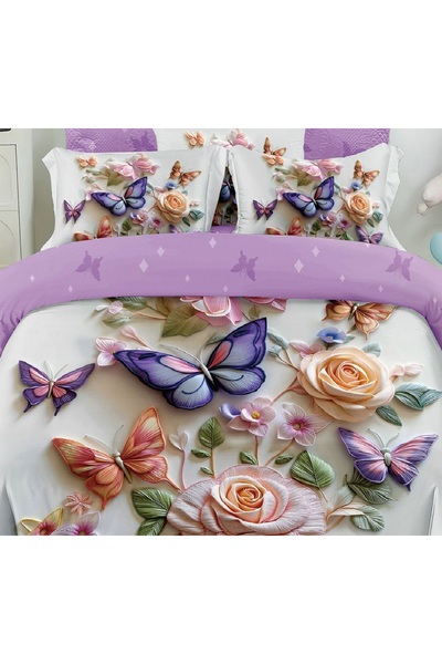 CHIRASO CHIRASO Bedding, Finet 5D Identical to the picture, ELASTIC Sheet 180x200+25cm, Duvet Cover, 2 Pillowcases