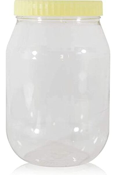 SunPet Alsaqer Round SpiceJar/Pet Jar/Plastic Food Storage Jar 4000 ml Capacity