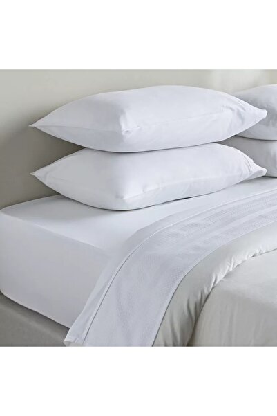Home Centre Eternity Cotton Percale 325 Thread Count Queen Fitted Sheet - 160x200 cm
