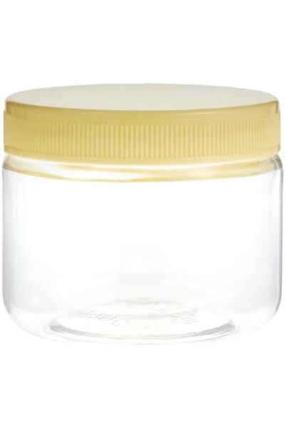 SunPet Alsaqer Round SpiceJar/Pet Jar/Plastic Food Storage Jar Clear, 200 ml Capacity, APC-200