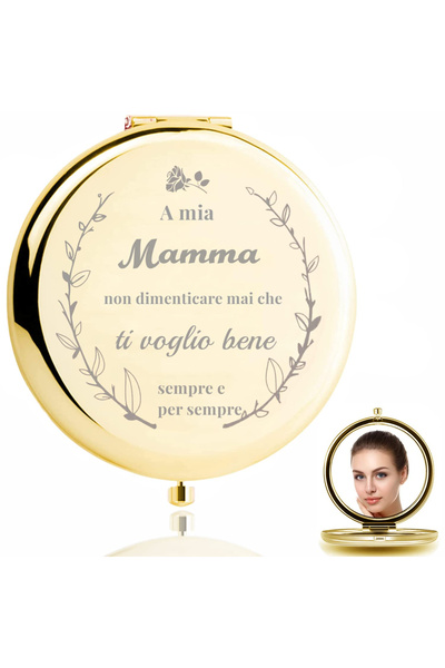 OEM Pocket mirror, foldable, metal housing