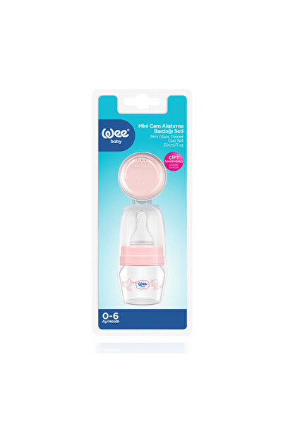 Wee Baby Mini Cam Alıştırma Bardağı Seti 30 ml - Pembe