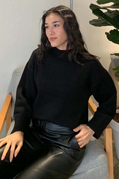 CULTURE BOUTIQUE Pulover din tricotaj pentru damă, cu guler rotund oversize