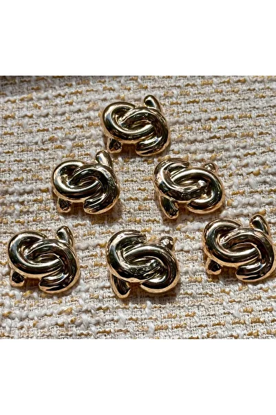 ODDA TASARIM ATÖLYESİ C.H.A.N.E.L Modell New Season Gold 2.5 cm Button Set