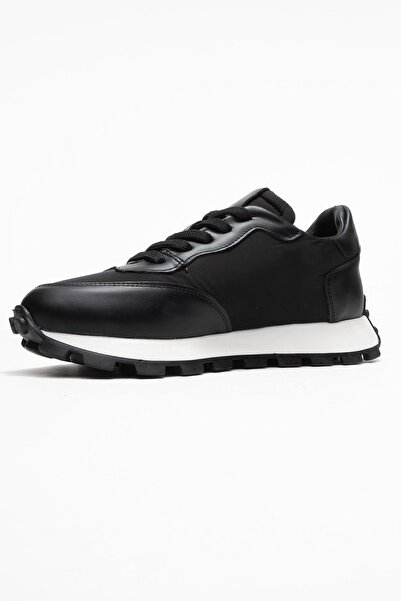 LuviShoes Dámské sportovní boty AMANDA z pravé černé kůže