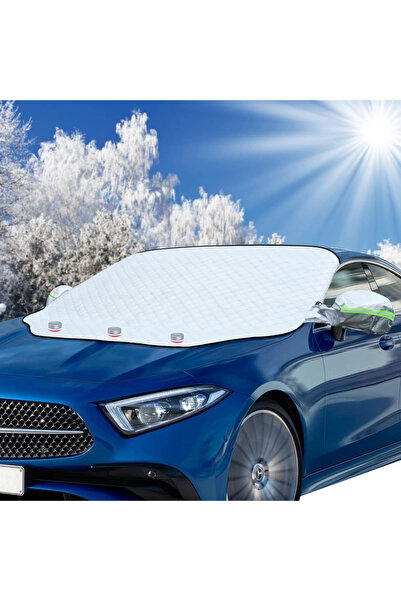 OEM Thick summer/winter windshield protection cover, magnetic fastening, anti-UV/frost 157x126 cm
