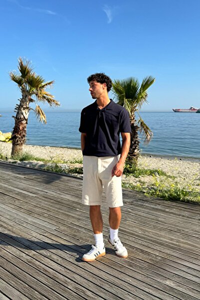 Flaw Wear Λινό Βερμούδα με κορδόνια