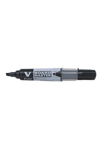 Pilot Marker Vboard Master pentru tablă albă, vârf teșit 2,2 mm, negru