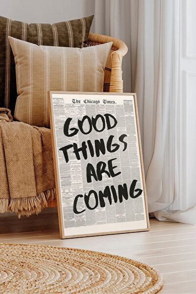 Dekorsiahome Tek Parça Ahşap Çerçeveli Oturma Odası Salon Mutfak Tablosu TK1575