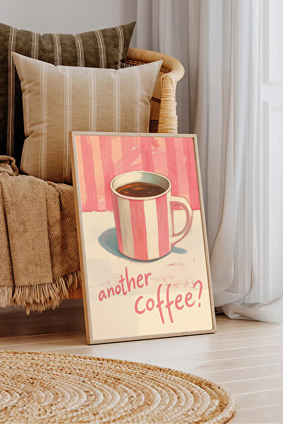 Dekorsiahome Tek Parça Ahşap Çerçeveli Oturma Odası Salon Mutfak Tablosu TK1582