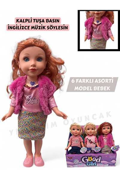 YILDIRIM OYUNCAK İngilizce Müzikli 36 cm Kıyafetli Model Bebek - Sesli 6 Mode...