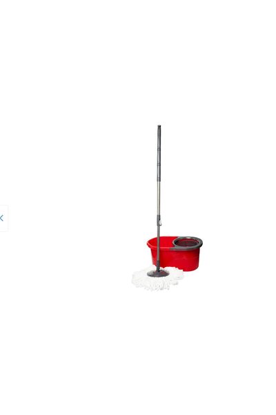 Zambak Plastik Cleaning Set Rotating Mop 360, Red, 13 L