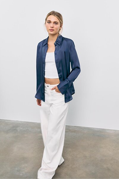 Stradivarius Basic satin shirt