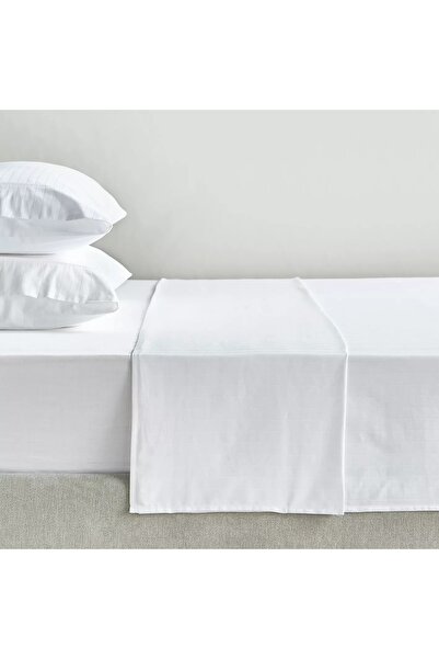 Home Centre Hampton Cotton Sateen 220 Thread Count Super King Flat Sheet - 260x270 cm starstarstarstarstar