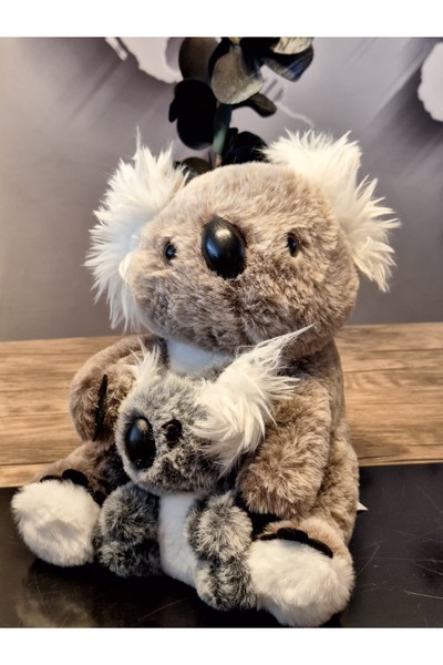 Selay Oyuncak CAM GÖZ YAVRULU KOALA GRİ 26cM