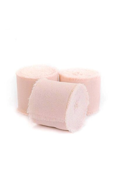 ARTIZAAR 3 x panglica de matase, roz deschis, 4cmx5m, pentru invitatii de nun...