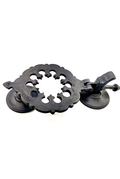 Epilons مقبض باب عثماني نحاسي مزخرف على الطراز العتيق، مقاس 265 × 75 مم، أكسيد