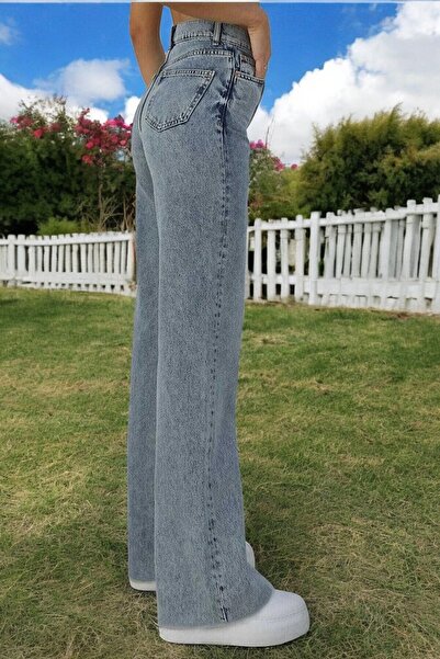 byhaziran butik Vintage plave palazzo pantalone Denim