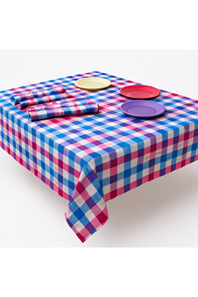 Metler مفرش طاولة نزهة منسوج بنمط أصلي مقاس 134 × 120 سم - أنيق ومتين، قطعة و...