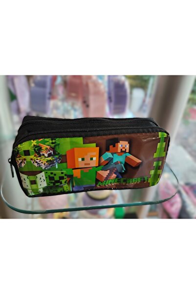 ada çanta kırtasiye Minecraft figürlü çift bölmeli kalem kutusu/çantası AD68655