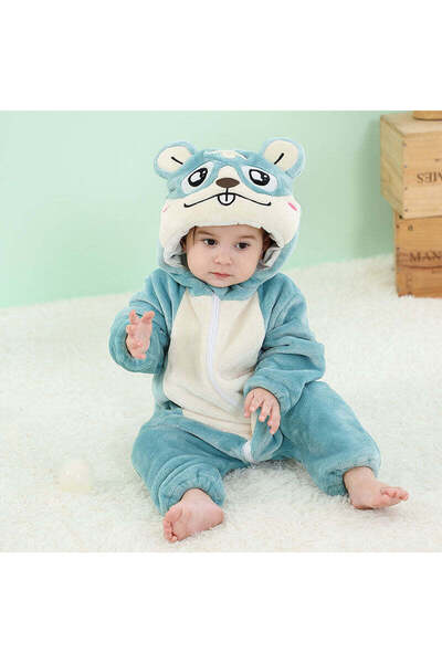 WildFashion Kigurumi pajamas for babies, jumpsuit type, made of soft and fluffy material CLD154-441